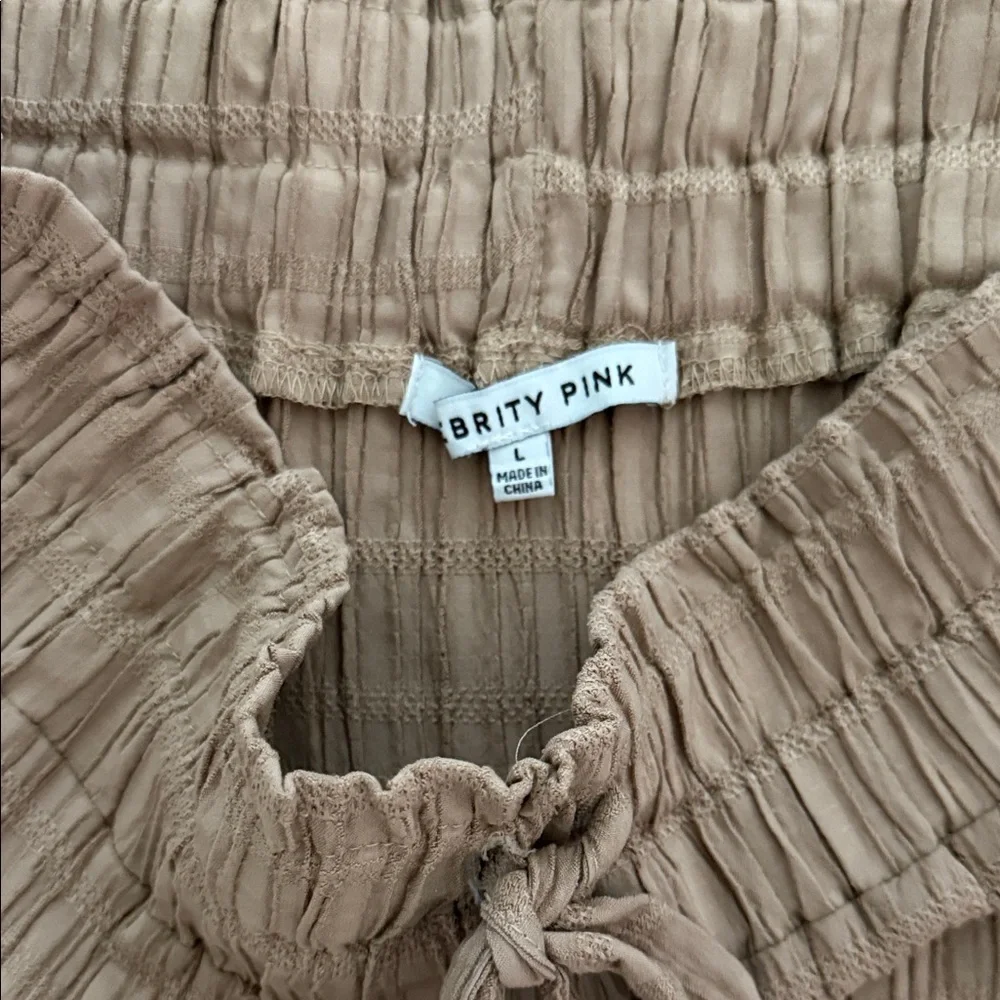 Celebrity Pink Tan Midi Skirt - Picture 2 of 3